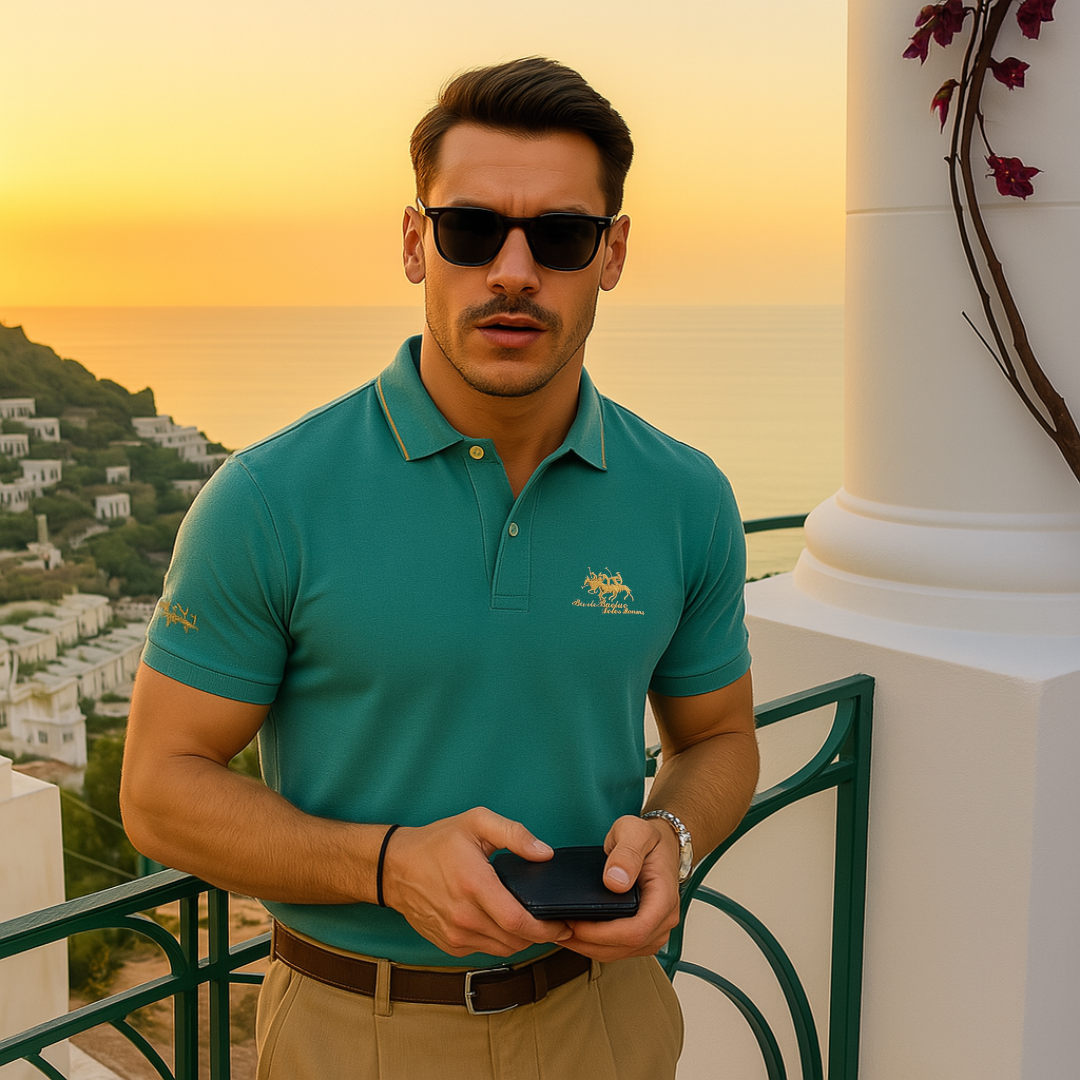 Polo en tissu respirant coupe moderne col classique pour toute occasion homme – Honfleur