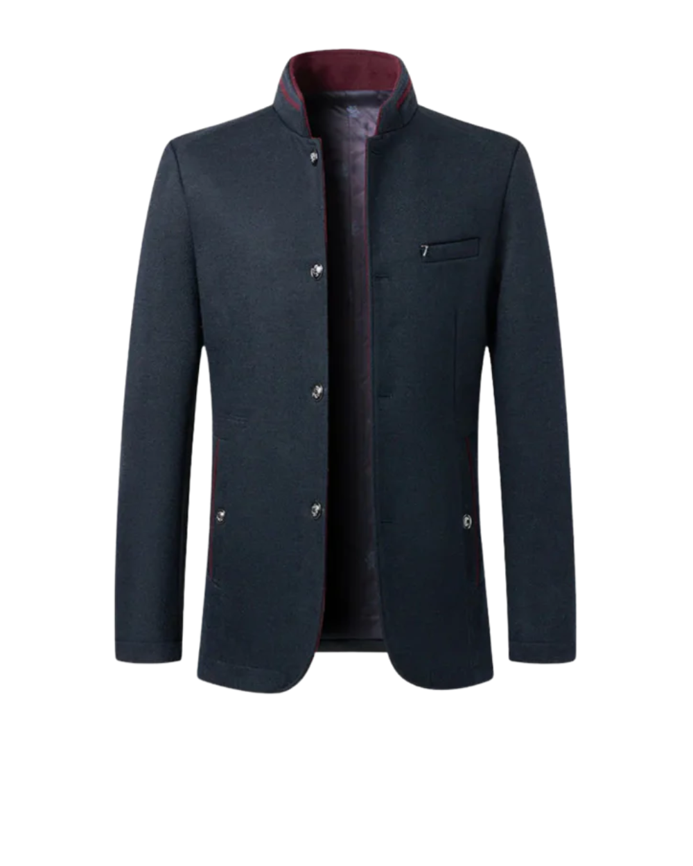Blazer élégant coupe ajustée à revers crantés pour homme – Saint-Jean-de-Luz