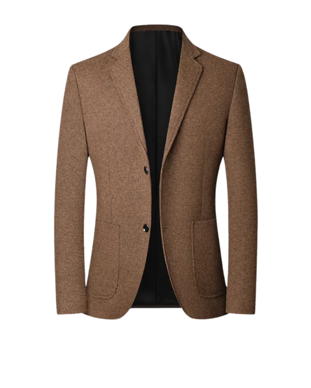 Blazer chiné deux boutons poches plaquées