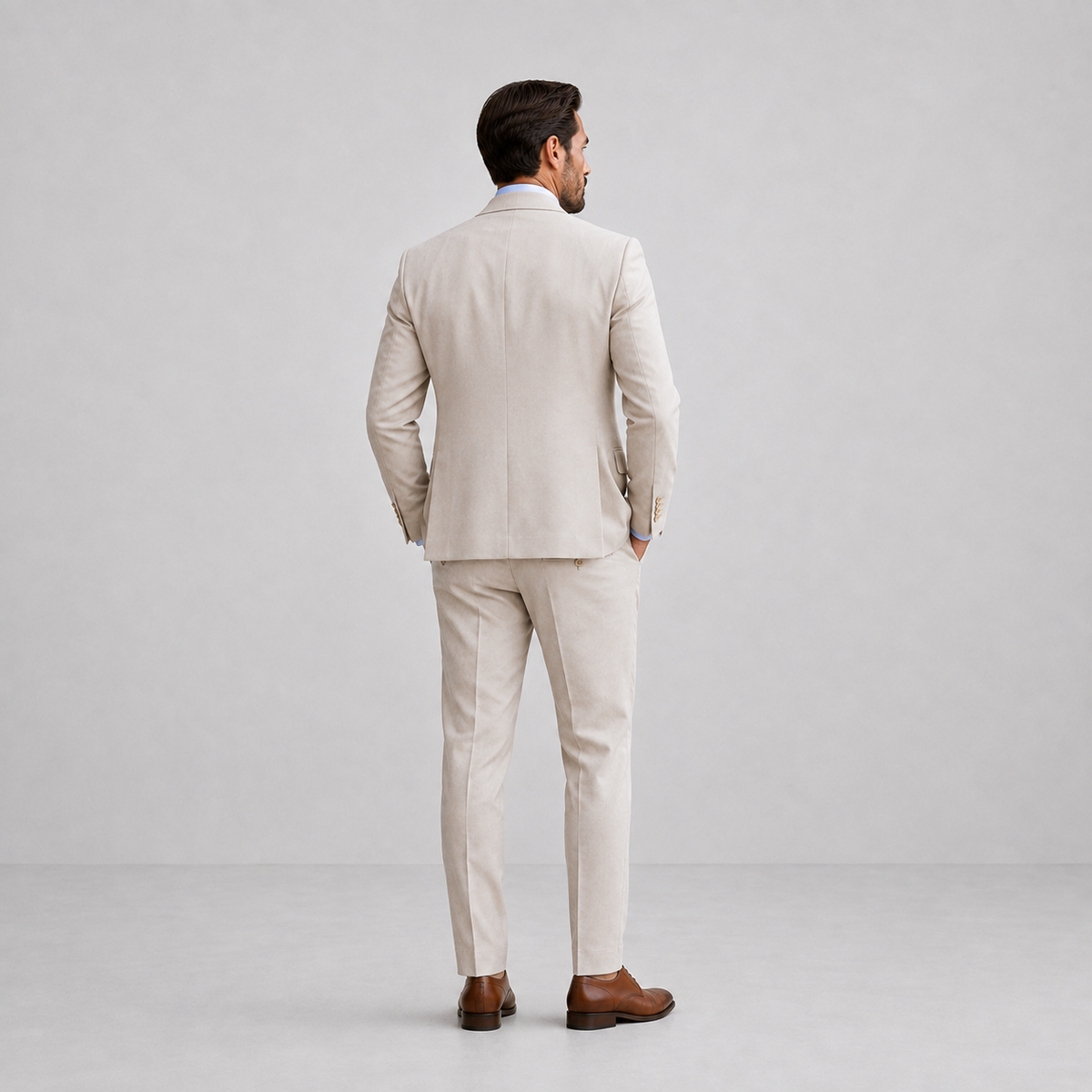 Costume trois pièces blazer gilet pantalon coupe ajustée homme – La Muette