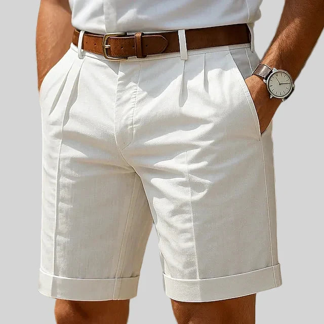 Short d'été plissé coupe nette longueur mi-cuisse homme – Fougères
