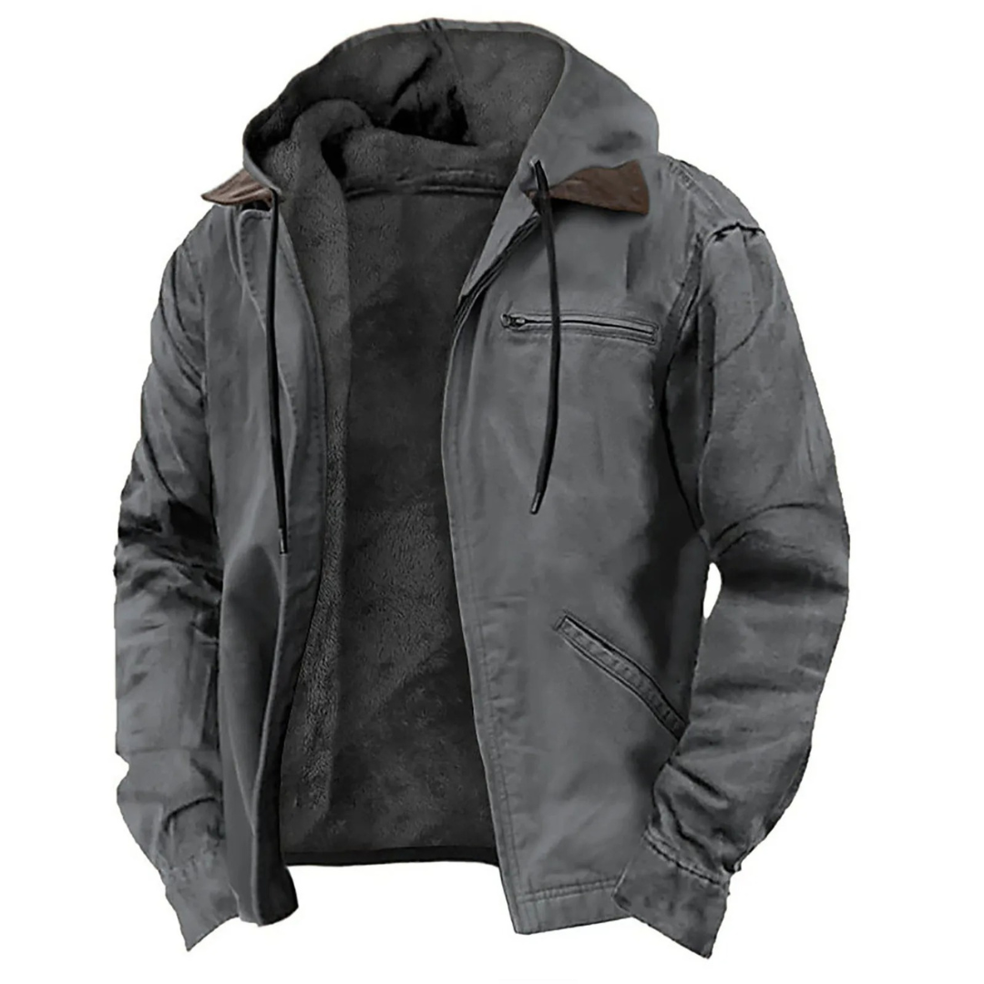 Manteau d'hiver chaud col montant au style intemporel homme – Malesherbes