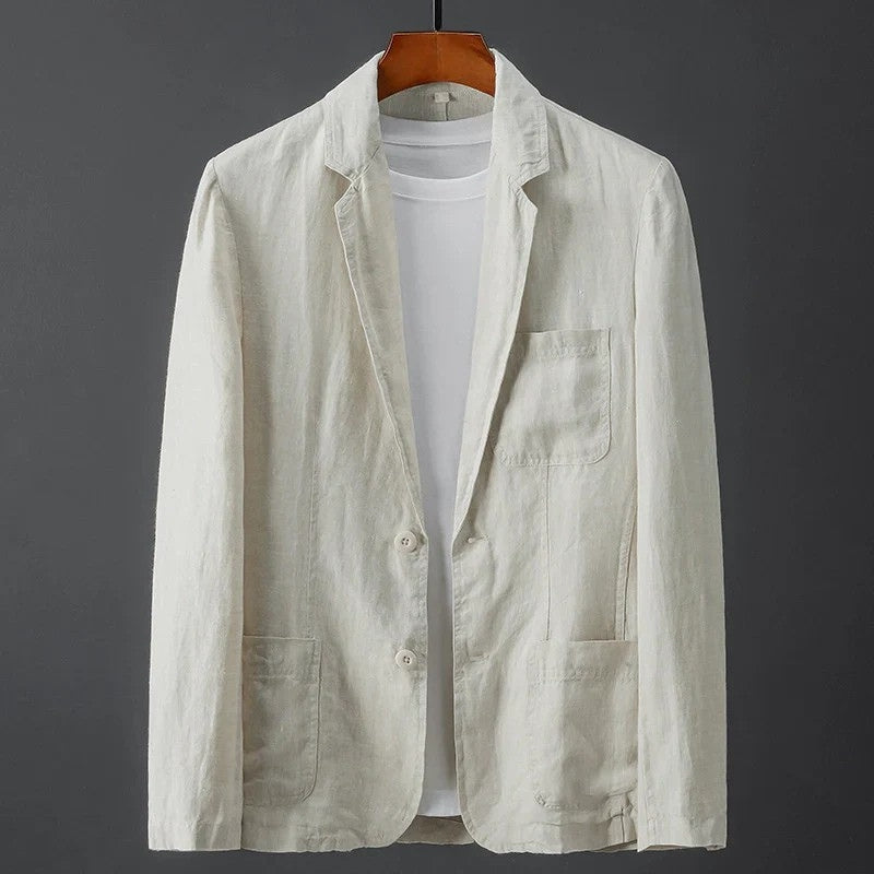 Veste col à revers poches plaquées au chic discret homme – Grignan