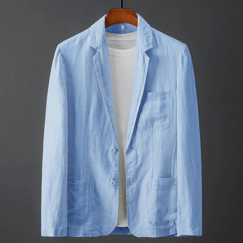 Veste col à revers poches plaquées au chic discret homme – Grignan