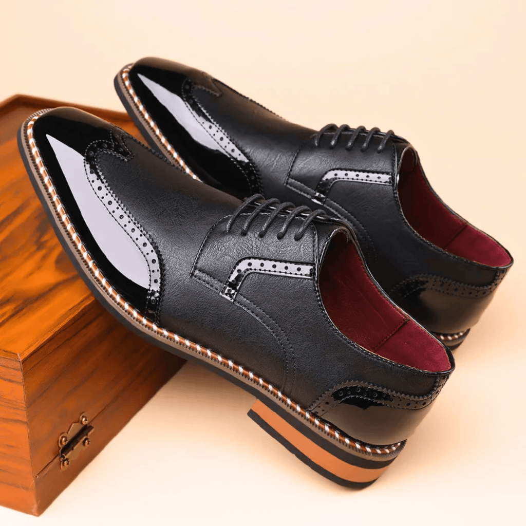 Chaussures richelieu bicolores à lacets