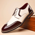 Chaussures richelieu bicolores à lacets