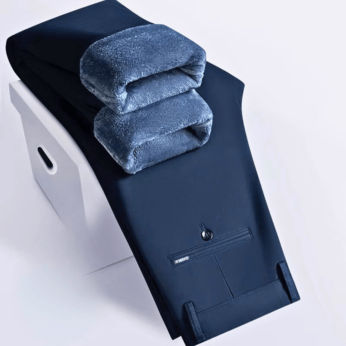 Pantalon droit doublé pour l'hiver