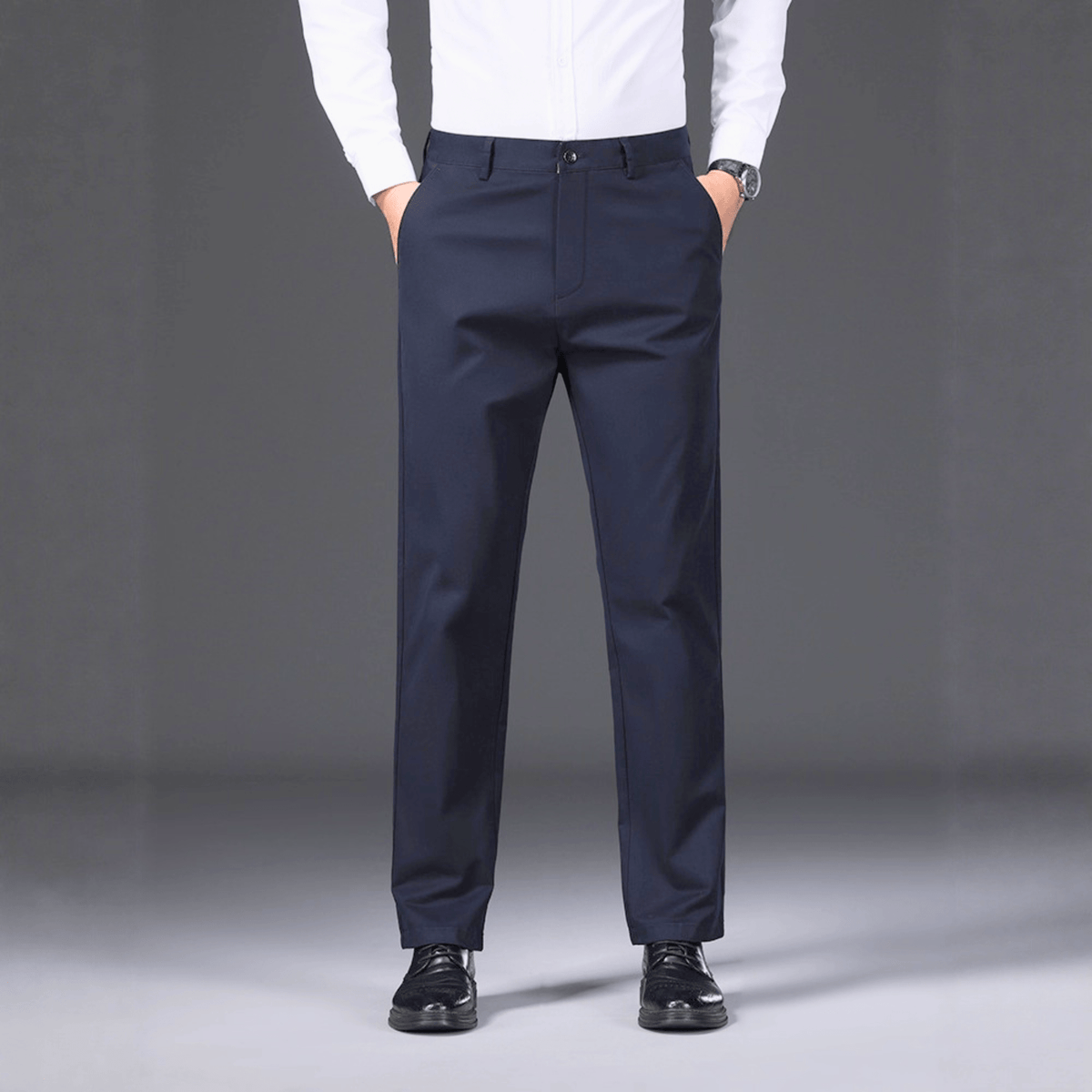 Pantalon droit doublé pour l'hiver