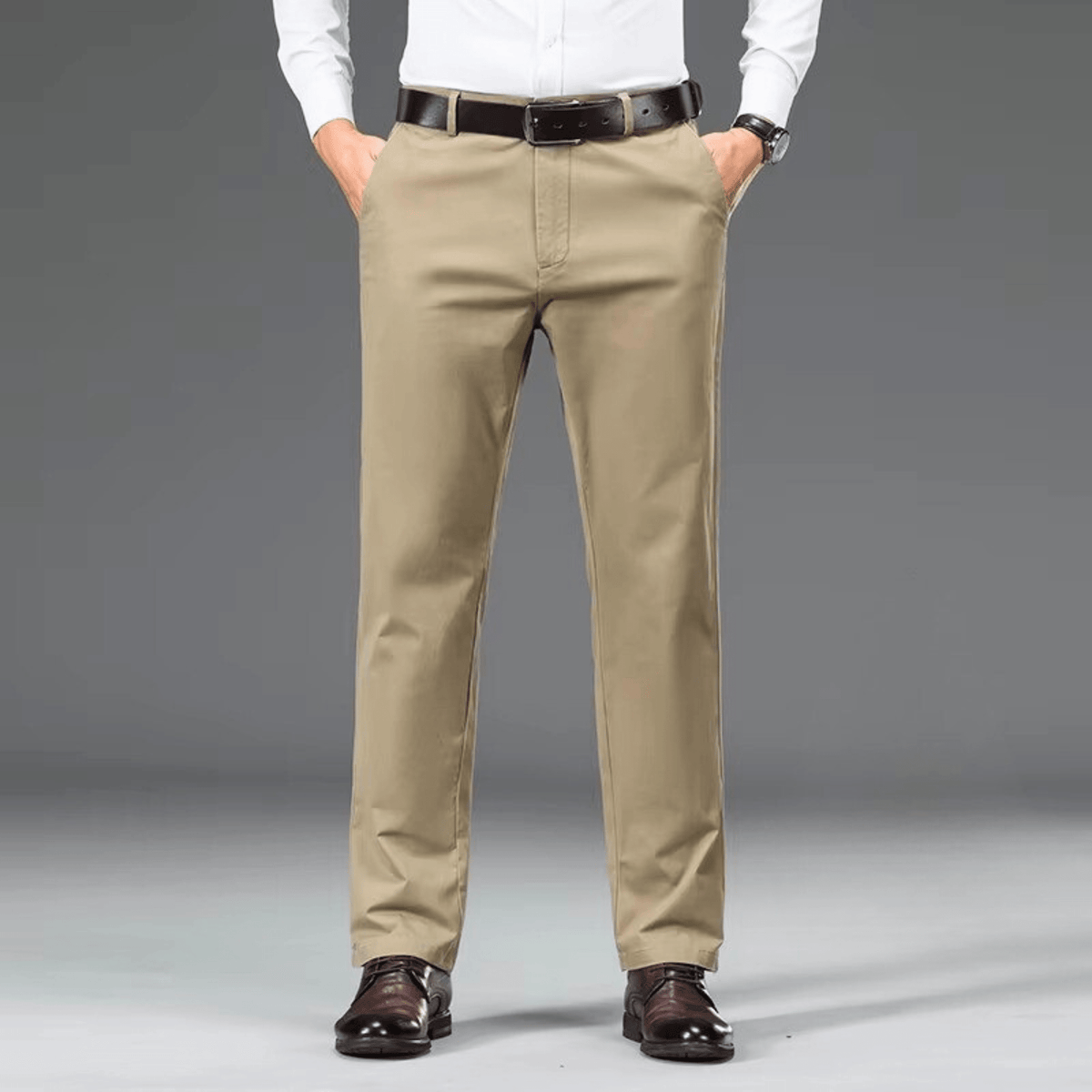 Pantalon droit doublé pour l'hiver