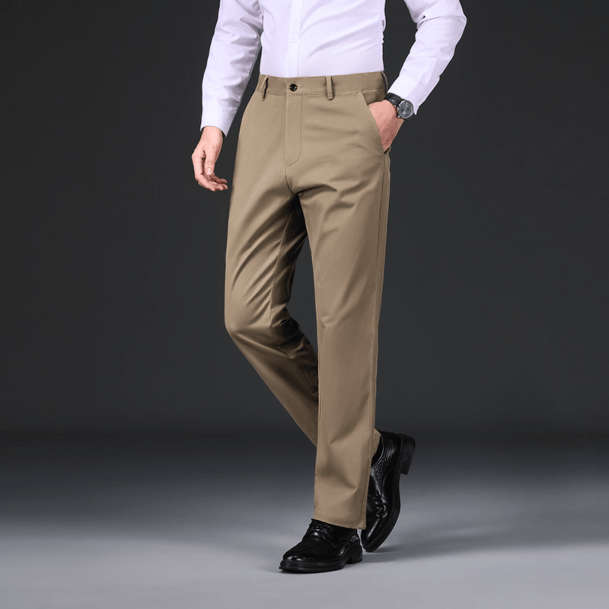 Pantalon droit doublé pour l'hiver