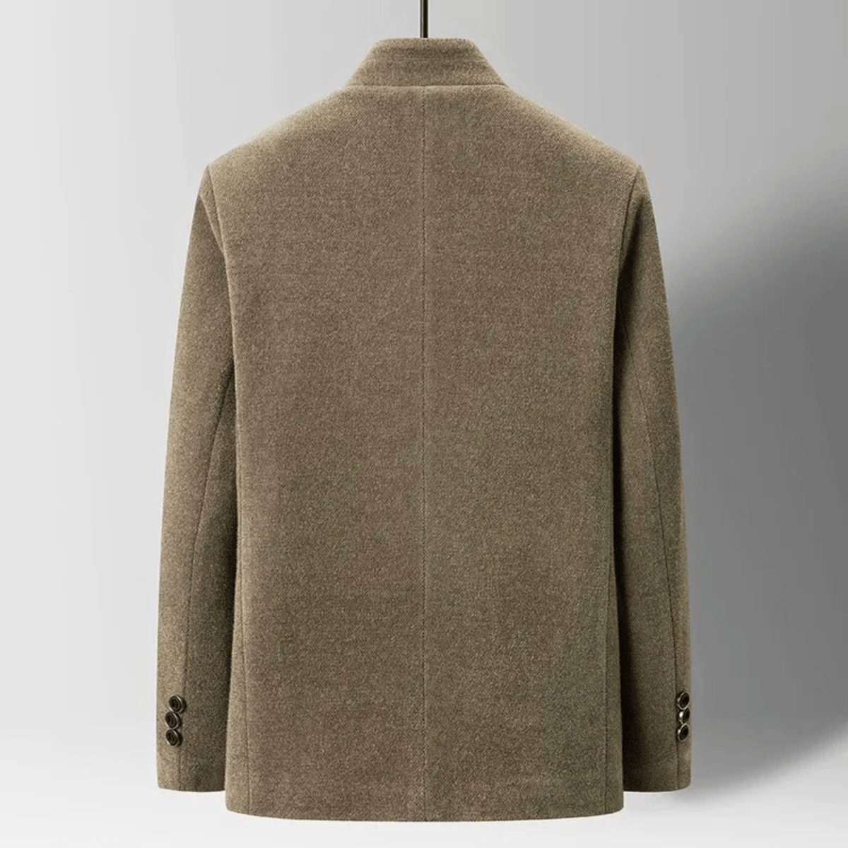Veste col montant aspect lainage
