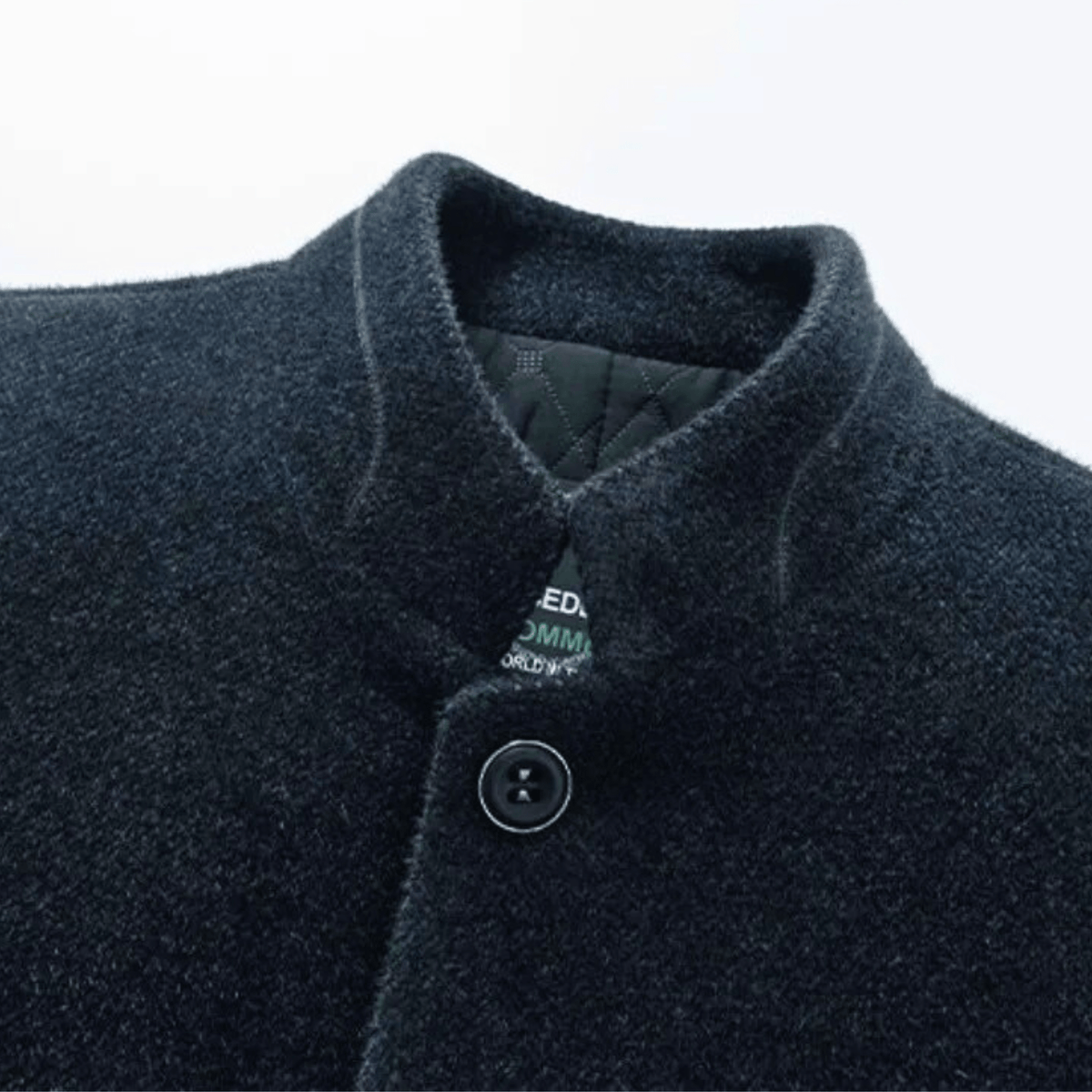Veste col montant aspect lainage