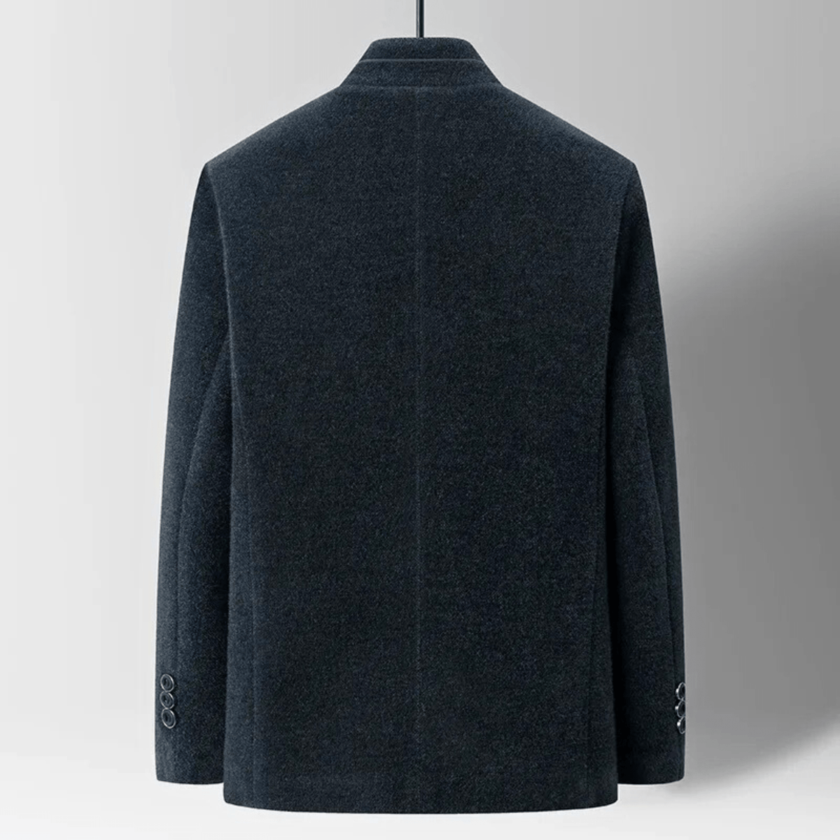 Veste col montant aspect lainage