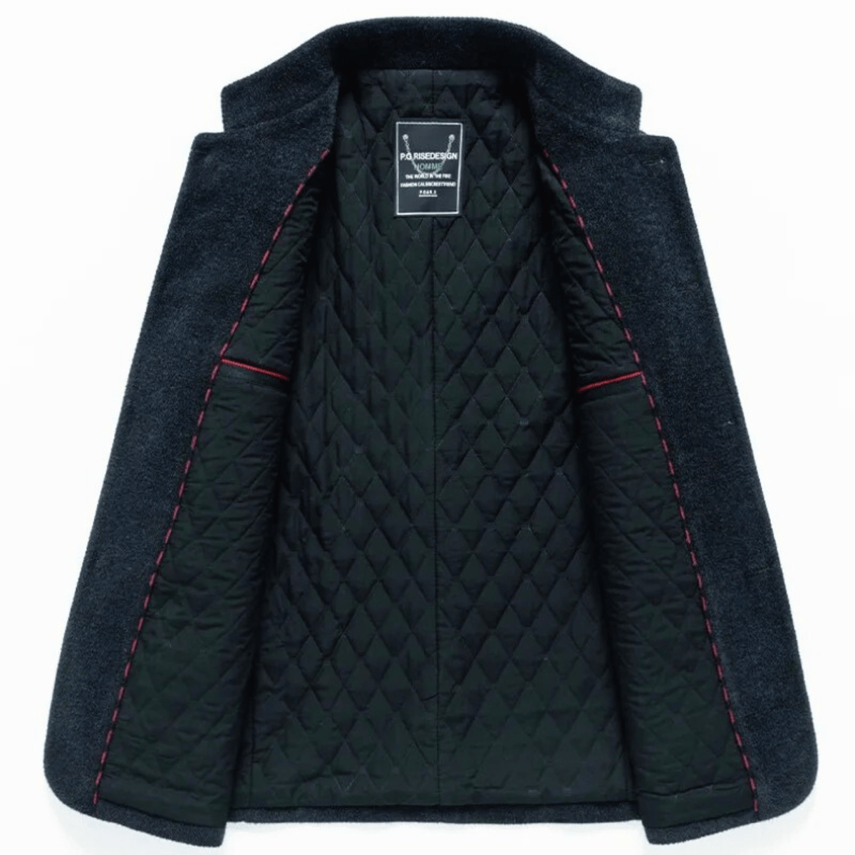 Veste col montant aspect lainage