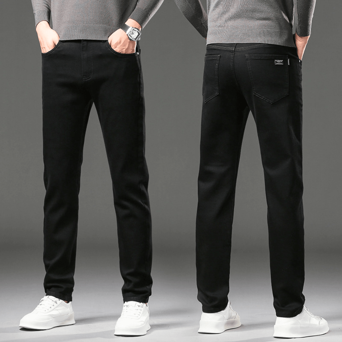 Jean thermique doublé coupe droite pour les journées froides homme – Cordes-sur-Ciel